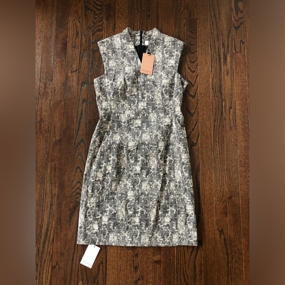 M.M. LAFLEUR Women’s 10 The Aditi Dress in Crackle Black/White -Knee Length- NWT - Picture 2 of 13